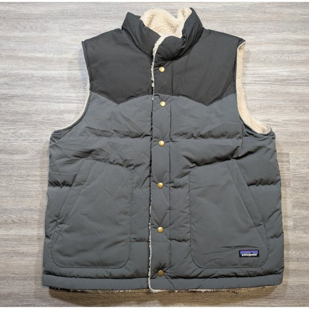 Patagonia Gray and Black Vest